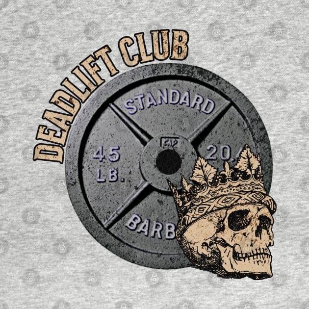 Deadlift Club Skull and Plate by RuthlessMasculinity